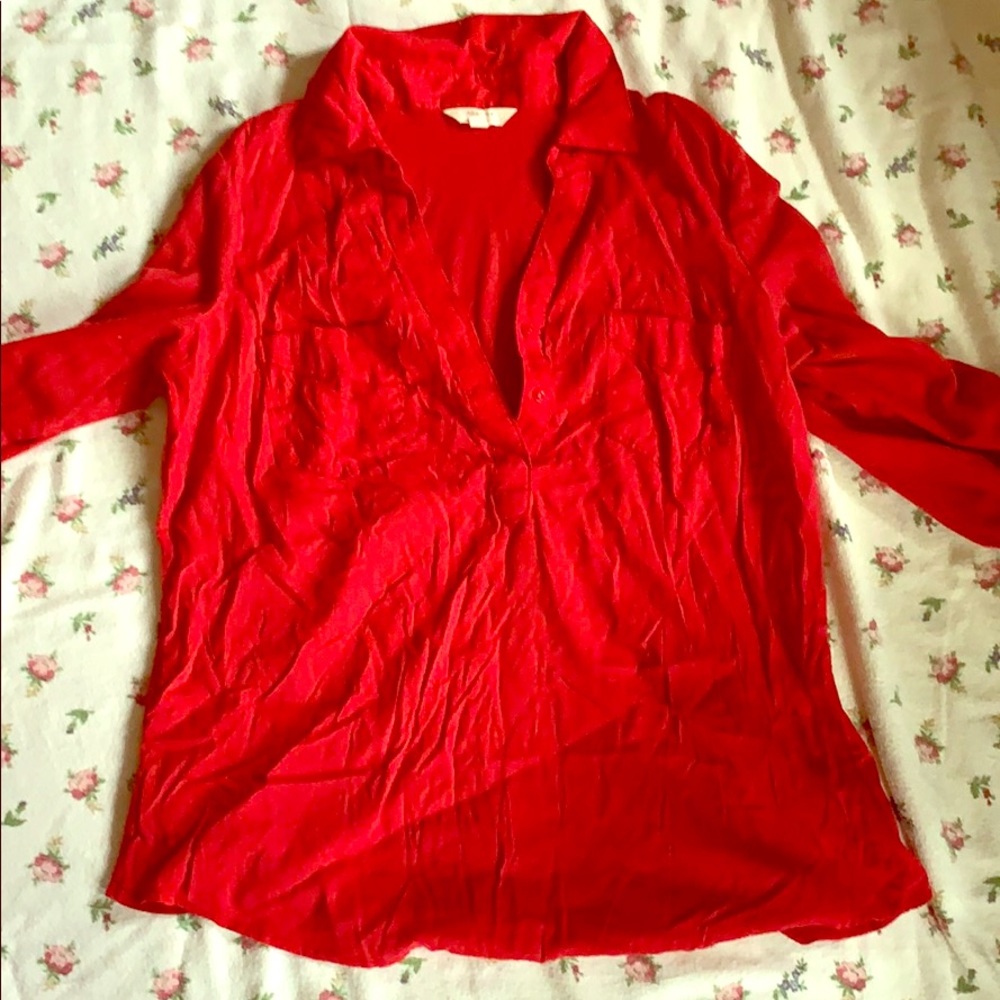 Half button up shirt